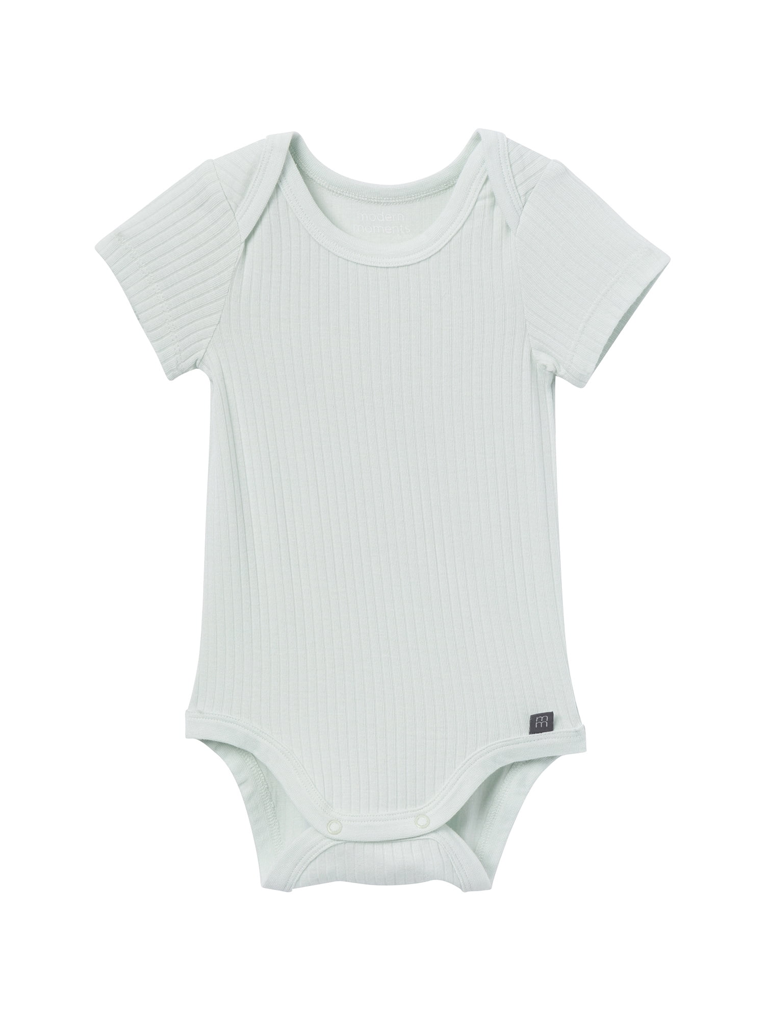 Modern Moments by Gerber Baby Neutral Super Soft Viscose Short Sleeve Bodysuits, 2-Pack, Sizes 0M-12M