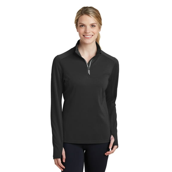 Sport-Tek Women's 1/4-Zip Textured Pullover