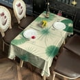thumbnail image 2 of Green Tie Dye Rectangle Tablecloth 60"x102",Waterproof Polyester Rectangle Table Cloth, Wipeable Spillproof Polyester Tablecloth for Dining, Camping, Indoor and Outdoor, 2 of 6