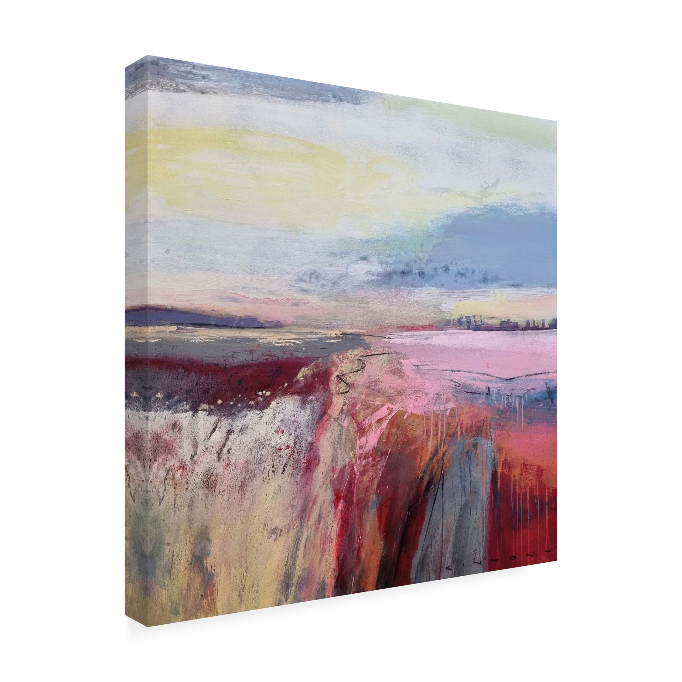 Canvas Wall Art - Andrew Kinmont 'Autumn Dreaming' Wall Art for Living Room, Bedroom, or Office Décor by Trademark Fine Art - 24 x 24 Inches