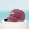 thumbnail image 1 of Under $10 Visors Red Alphabet Embroidery Solid Color Duck Hat Trend Personality Outdoor Print Breathable Mesh Hat, 1 of 5