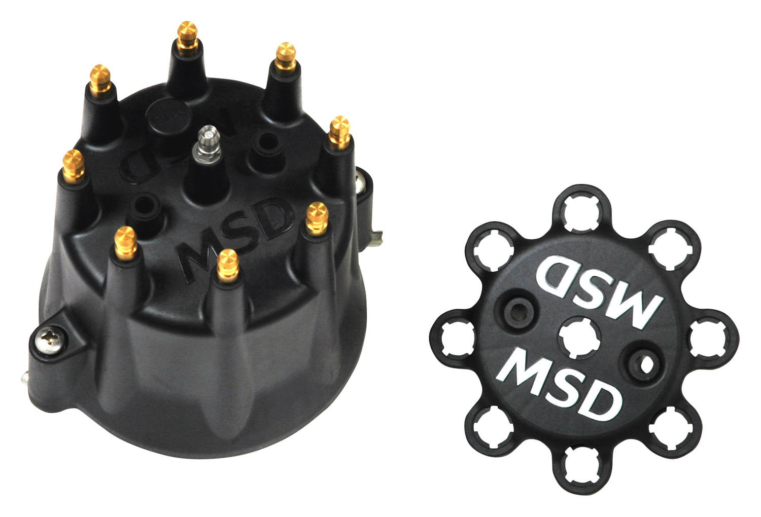 MSD Ignition 84313 Black Small Distributor Cap 