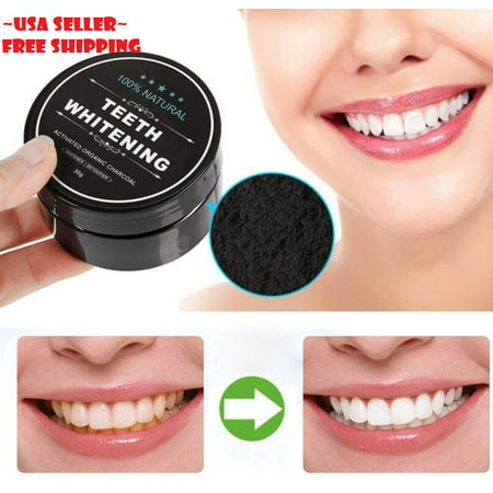 100% ORGANIC COCONUT ACTIVATED CHARCOAL NATURAL TEETH WHITENING