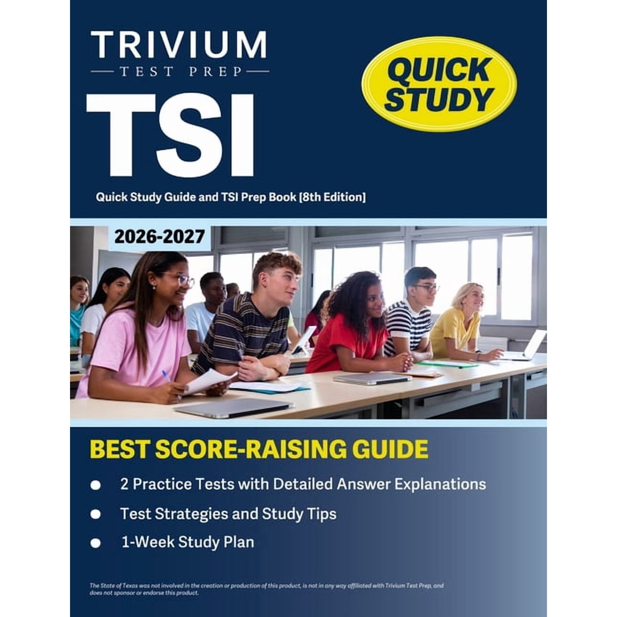 TSI Quick Study Guide 2026-2027: 2 Practice Tests with Detailed Answer Explanations and TSI Prep Book [8th Edition], (Paperback)