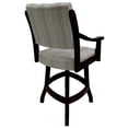 thumbnail image 2 of Tobias Designs Casa 26" Swivel Wood Counter Stool in Natural Fun/ Black, 2 of 2