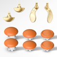 thumbnail image 1 of Metal Joystick Caps & Back Button Kit Compatible with PS5 Edge Controller - Mushroom Head Thumb Stick Cover, 3D Rocker Paddle, 1 of 6