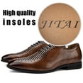 thumbnail image 4 of JITAI Men Dress Leather Shoes Men's Oxford Shoes Brown Size 12, 4 of 6