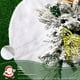 thumbnail image 5 of Nueva falda para árbol de Navidad de pelo largo con forma de gota de agua de color blanco sólido, decoraciones para fiestas, suministros para árboles de Navidad, falda para árbol de Navidad Akmoler, 5 of 8
