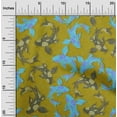 thumbnail image 2 of oneOone Cotton Silk Lime Green Fabric Asian Japanese Koifish Diy Clothing Quilting Fabric Print Fabric By Yard 42 Inch Wide, 2 of 5