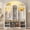 White, variant on Bellemave 77" Arched Hall Tree with Bench and Shoe Storage, Farmhouse Entryway Bench with Coat Racks, LED Lights, Shelves and Cabinet for Hallway, Mudroom (Black)