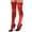 Red, variant on Stockings Thigh High Socks With Zipper Detail Accessories For Women Fashionable Stretchable Latex Style, Hot Pink