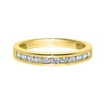 thumbnail image 5 of Precious Stars 14K Yellow Gold 1/3ct TGW Round-cut Cubic Zirconia Channel-Set Wedding Band, 5 of 6