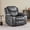 Gray, variant on Faux Leather Manual Massage Recliner Chair, Overstuffed Single Reclining Sofa with Side Storage Pocket, Ergonomic Armchair for Living Room Bedroom Home Theater