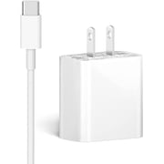 URBANX 30W USB-C Fast Charging Phone Charger Adapter, Designed for Mate 9 And Other USB-C devices Comes with 6.6ft Extra Long USB-C to USB C Sync Charge Cable (2 items)