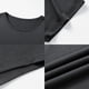 thumbnail image 3 of Camiseta para mujer Activewear suave disfraz cuello redondo camisa para trabajo deportes viajes L, 3 of 7