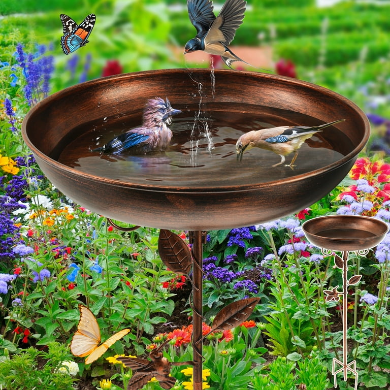 Wekvgz Metal Bird Bath, 32 Inch Tall photo 8