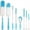 Blue, variant on Bottle Brushes,Happon 8Pcs Multipurpose Bottle Cleaning Brushes,Water Bottle Cleaner Set for Baby Bottle Tube Pipe Flask Straws Brush