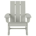 thumbnail image 4 of Costaelm Palms Outdoor HDPE Plastic Adirondack Rocking Chair (Set of 2), Sand, 4 of 8
