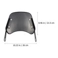 thumbnail image 2 of Miangastore Motorcycle Windshield Deflector Black ABS 1Pcs 10.2X8.5in, 2 of 8