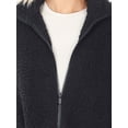thumbnail image 4 of Women's Soft Sherpa Cotton Candy Teddy Coat Full-Zip Fleece Outer Jacket, 4 of 5