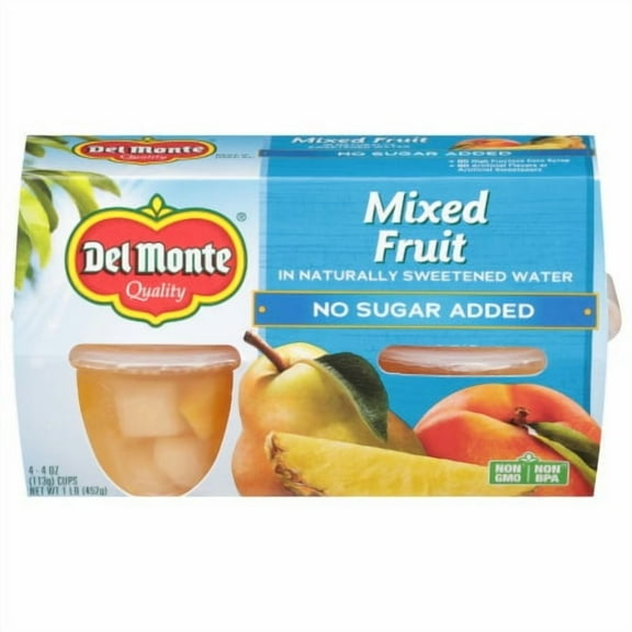 Del Monte No Sugar Added Mixed Fruit Cups