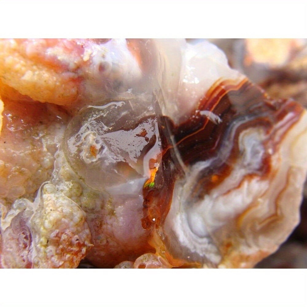 500 Carat Agate Raw Material - Unexcavated Natural Artificial Gemstone Material, Including Free Faced Artificial Gemstones for Collectors, Polishing and Wiring - Jewelry Making Supplies, Natural Arti