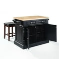 thumbnail image 2 of Kitchen Island with Stools - White Kitchen Cart with StorageSquare Bar Stools - Center Island for Kitchens, 2 of 5