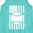 thumbnail image 2 of Instant Message - Baseball Flag Graphic Sleeveless Aline Dress, 2 of 5