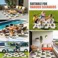 thumbnail image 3 of Date Palm Trees Outdoor Rug 3x5 Ft, Non Slip Washable Area Rug, Retro Summer Tropical Trees Plants Beige Patio Rugs Carpet Runner, Large Floor Mat for Indoor/Outdoor Deck Porch Camping, 3 of 8