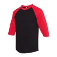thumbnail image 2 of ALSTYLE 1334 Classic Raglan Three-Quarter Sleeve T-Shirt, 2 of 3