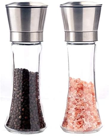 Details about   Salt And Pepper Mill Grinder Shaker Set Of 2 Stainless Steel Ceramic Rotor With 