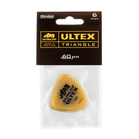 Dunlop Ultex Triangle Guitar Picks, 6 Picks (.60)