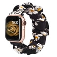 thumbnail image 3 of 2 Packs Scrunchie Bands for Apple Watch Bands 38mm 41mm 45mm 42mm Scrunchies Soft Pattern Printed Fabric Wristband Bracelet Women Elastic Scrunchy iWatch Bands 40mm 44mm Series 3 2 1 SE 7 6 5 4, 3 of 7