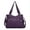 Purple, variant on Handbags for Womens Top-Handle Hobo Purse Roomy Casual Shoulder Bags PU Tote Satchel Purse for Womens