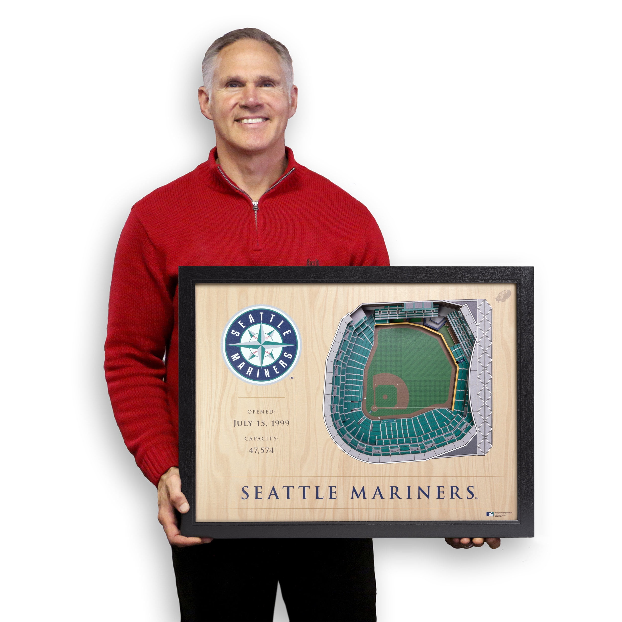 YouTheFan MLB Seattle Mariners 25-layer Stadiumview Wall Art