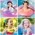 thumbnail image 2 of Lazos de gelatina impermeables de 4 ", lazos para el cabello para niñas con Clips, nudo brillante, lazos para nadar en piscina, horquillas sólidas, sombreros de moda para niños, 2 of 5