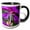 Black/White, variant on 3drose, Fierweed, Evening Primrose Flower - Na01 Fzu0009 - Frank Zurey, 15oz Two-tone Yellow Mug