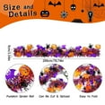 thumbnail image 2 of BinKFF Halloween Decorations, 6.5 FT Halloween Tinsel Garland with Orange Pumpkin Black Spider Purple Bat, Shiny Metallic Twist Garland for Home Tree Indoor Outdoor Party Decorations, 2 of 4