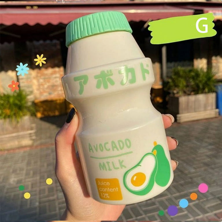480ml Plastic Water Bottle Drinking Bottle Shape Cute Kawaii Milk Shaker  Bottle