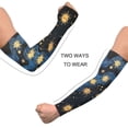 thumbnail image 4 of Sun in Blue and Black Gardening Sleeves UV Sun Protection Cooling Arm Sleeves Anti-Scratch Farmers Sleeves for Women Men, 4 of 7