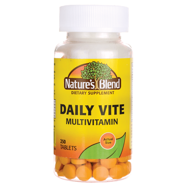 Nature's Blend Daily Vite Multivitamin 250 Tabs.