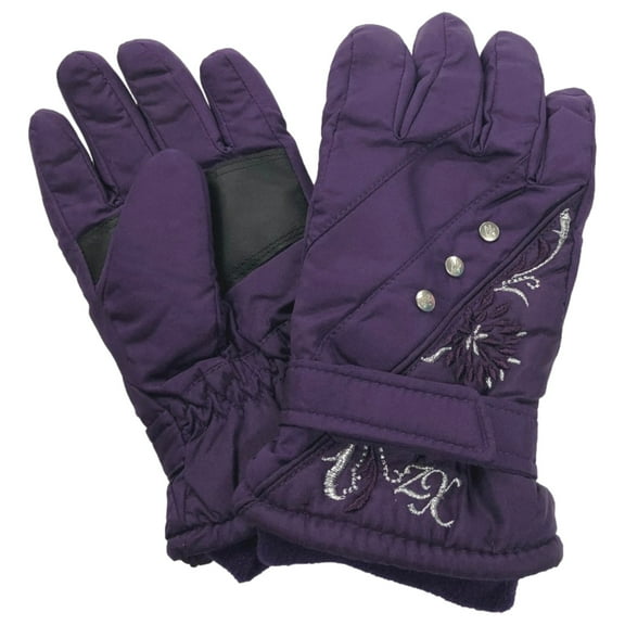Zero Xposur Girls Purple Thinsulate Winter Snow & Ski Gloves Medium/Large
