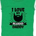 thumbnail image 4 of Inktastic I Love My Bearded Daddy with Beard Silhouette Boys or Girls Baby Bodysuit, 4 of 5