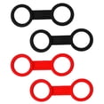 thumbnail image 6 of 4 Pieces / Set Scuba Diving Silic Snorkel Keeper Retainer Holder - Durable & Comfort - Black and Red, 6 of 6
