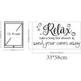 thumbnail image 2 of 1pc Bathroom Wall Decals Relax Shower Door Decals Bath Wall Sticker for Dorm Take A Long Hot Shower Quotes Wall Art DIY Decor Wall Art Stickers Vinyl Bathroom Stickers Shower Doors, 2 of 9