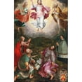 thumbnail image 3 of Hans Caspar Memberger 13x18 Black Modern Framed Museum Art Print Titled - The Transfiguration of Christ on Mount Tabor with the Prophets Elijah and Moses with Saints John, Peter and James, a, 3 of 5
