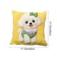 thumbnail image 3 of Uuiauoio Cute Animals Decorative Throw Pillow Cover , Animals Family Animals Outdoor Pillow Cases Square Standard Cushion Cover for Sofa Couch Bed Car 17.72x17.72 inch, 3 of 6