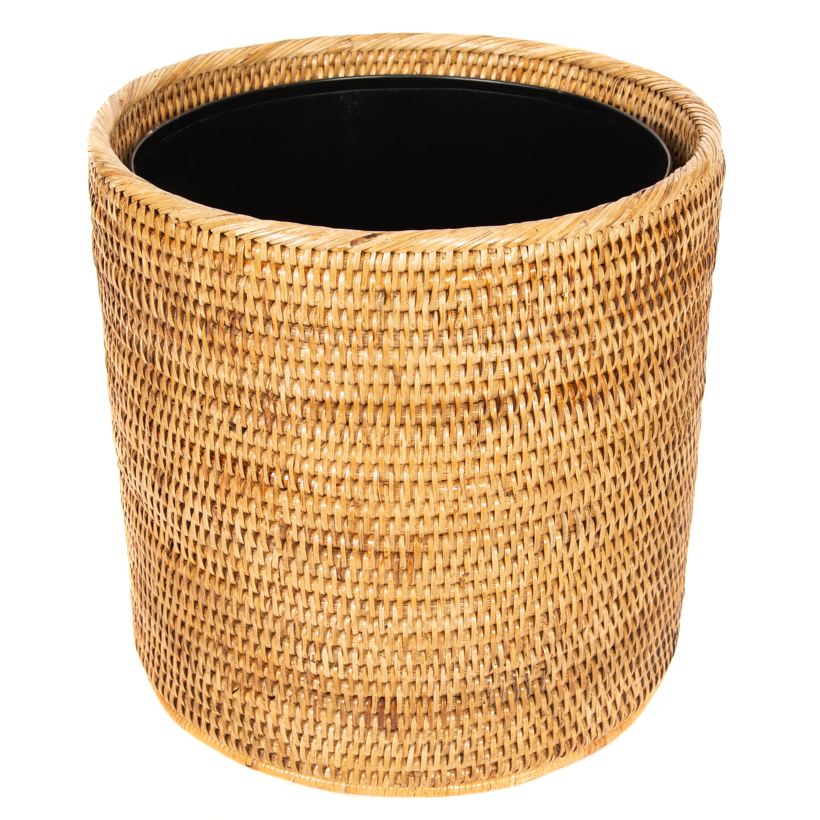 Artifacts Rattan Round Waste Basket