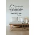thumbnail image 2 of John 3:16 For God So Loved Bible Verse Wall Decal Inspirational Christian Vinyl Sticker Removable Scripture Decor for Bedroom, Living Room, or Office Easy to Apply Wall Art for Spiritual Atmosphere, 2 of 3