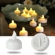 thumbnail image 1 of 12 velas flotantes de inducción en agua, vela electrónica LED romántica para boda, pecera, velas pequeñas intermitentes (blanco cálido), 1 of 5